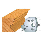 CMT 690.073 PROFILE KNIVES FOR INSERT SHAPER SYSTEM SP 1-37/64”x5/32” (40x4mm)